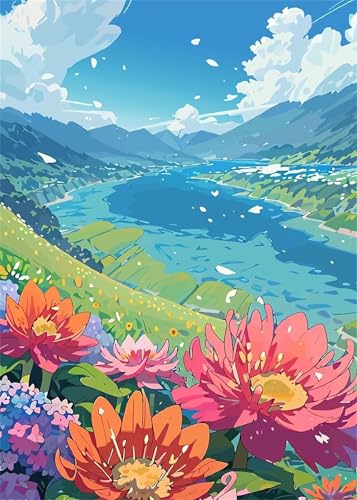 Puzzle 150 Teile, Blumen Flüsse Puzzle für Erwachsene 35 x 25 cm Herausforderndes Rätsel Puzzlespiele für Die Ganze Familie Geschenke für Frauen Männer Puzzles 150 Puzzle 150 Teile, Blumen Flüsse Puzzle für Erwachsene 35 x 25 cm Herausforderndes Rätsel Puzzlespiele für Die Ganze Familie Geschenke für Frauen Männer Puzzles 150 von Jiian