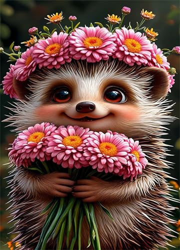 Puzzle 150 Teile, Blumenigel Puzzle für Erwachsene 35 x 25 cm Herausforderndes Rätsel Puzzlespiele für Die Ganze Familie Geschenke für Frauen Männer Puzzles 150 von Jiian