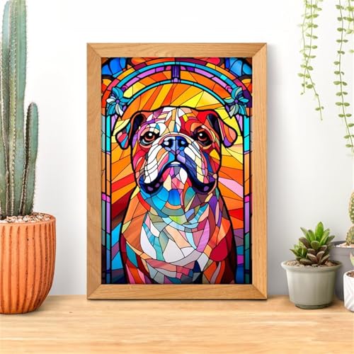 Puzzle 150 Teile, Buntglas Hund Puzzle für Erwachsene 35 x 25 cm Herausforderndes Rätsel Puzzlespiele für Die Ganze Familie Geschenke für Frauen Männer Puzzles 150 Puzzle 150 Teile, Buntglas Hund Puzzle für Erwachsene 35 x 25 cm Herausforderndes Rätsel Puzzlespiele für Die Ganze Familie Geschenke für Frauen Männer Puzzles 150 von Jiian
