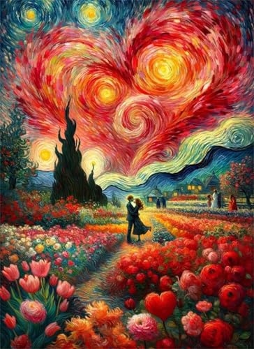 Puzzle 150 Teile, Roter Sternenhimmel Puzzle für Erwachsene 35 x 25 cm Herausforderndes Rätsel Puzzlespiele für Die Ganze Familie Geschenke für Frauen Männer Puzzles 150 von Jiian