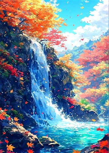 Puzzle 150 Teile, Wasserfalllandschaft Puzzle für Erwachsene 35 x 25 cm Herausforderndes Rätsel Puzzlespiele für Die Ganze Familie Geschenke für Frauen Männer Puzzles 150 Puzzle 150 Teile, Wasserfalllandschaft Puzzle für Erwachsene 35 x 25 cm Herausforderndes Rätsel Puzzlespiele für Die Ganze Familie Geschenke für Frauen Männer Puzzles 150 von Jiian