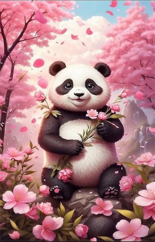 Puzzle 150 Teile Erwachsene Rosa Blumenpanda 35 x 25 cm, Pädagogisches Spiel, Kreative Unterhaltung, Spaß, Klassisches Puzzle für Erwachsene Puzzle 150 Puzzle 150 Teile Erwachsene Rosa Blumenpanda 35 x 25 cm, Pädagogisches Spiel, Kreative Unterhaltung, Spaß, Klassisches Puzzle für Erwachsene Puzzle 150 von Jiian