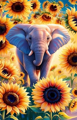 Puzzle 150 Teile Erwachsene Sonnenblumenelefant 35 x 25 cm, Pädagogisches Spiel, Kreative Unterhaltung, Spaß, Klassisches Puzzle für Erwachsene Puzzle 150 Puzzle 150 Teile Erwachsene Sonnenblumenelefant 35 x 25 cm, Pädagogisches Spiel, Kreative Unterhaltung, Spaß, Klassisches Puzzle für Erwachsene Puzzle 150 von Jiian