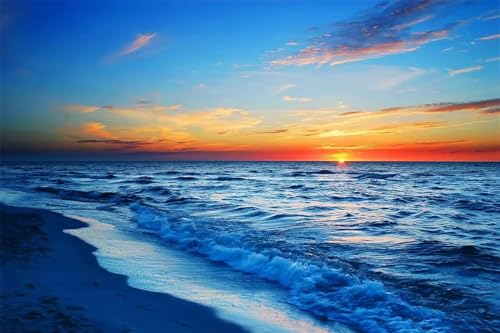 Puzzle 1500 Teile, Sonnenuntergang Ozean Puzzle für Erwachsene 87 x 57 cm Herausforderndes Rätsel Puzzlespiele für Die Ganze Familie Geschenke für Frauen Männer Puzzles 1500 von Jiian