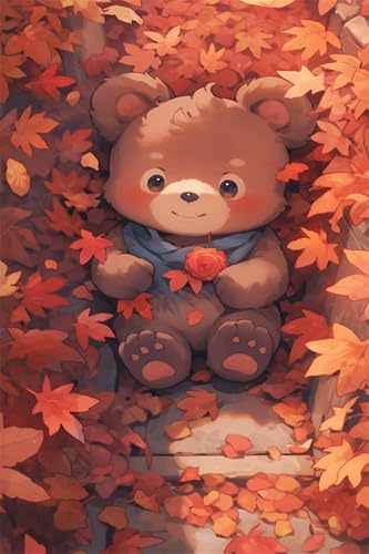 Puzzle 200 Teile für Erwachsene Ahornblattbär Impossible Game Pädagogisches Spiel Herausforderndes Rätsel 200 Teile Puzzles 35 x 25 cm von Jiian