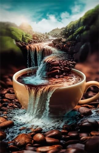 Puzzle 200 Teile für Erwachsene Landschaftskaffee Impossible Game Pädagogisches Spiel Herausforderndes Rätsel 200 Teile Puzzles 35 x 25 cm von Jiian