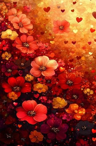 Puzzle 2000 Teile für Erwachsene Blumen Rosa Impossible Game Pädagogisches Spiel Herausforderndes Rätsel 2000 Teile Puzzles 100 x 70 cm von Jiian