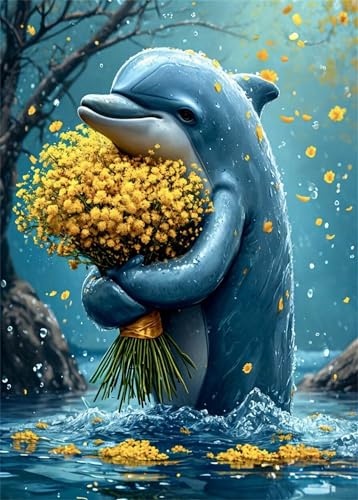 Puzzle 2000 Teile für Erwachsene Blumendelfin Impossible Game Pädagogisches Spiel Herausforderndes Rätsel 2000 Teile Puzzles 100 x 70 cm Puzzle 2000 Teile für Erwachsene Blumendelfin Impossible Game Pädagogisches Spiel Herausforderndes Rätsel 2000 Teile Puzzles 100 x 70 cm von Jiian