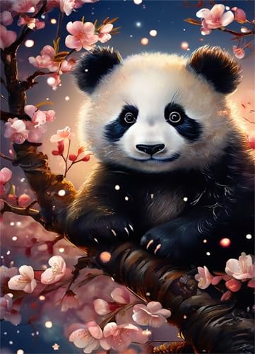 Puzzle 2000 Teile für Erwachsene Blumentier Panda Impossible Game Pädagogisches Spiel Herausforderndes Rätsel 2000 Teile Puzzles 100 x 70 cm von Jiian