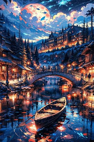 Puzzle 2000 Teile für Erwachsene Mondschloss Fluss Impossible Game Pädagogisches Spiel Herausforderndes Rätsel 2000 Teile Puzzles 100 x 70 cm Puzzle 2000 Teile für Erwachsene Mondschloss Fluss Impossible Game Pädagogisches Spiel Herausforderndes Rätsel 2000 Teile Puzzles 100 x 70 cm von Jiian
