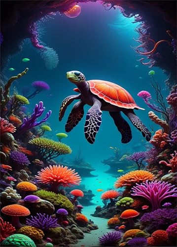 Puzzle 2000 Teile für Erwachsene Schildkrötenkoralle Impossible Game Pädagogisches Spiel Herausforderndes Rätsel 2000 Teile Puzzles 100 x 70 cm Puzzle 2000 Teile für Erwachsene Schildkrötenkoralle Impossible Game Pädagogisches Spiel Herausforderndes Rätsel 2000 Teile Puzzles 100 x 70 cm von Jiian