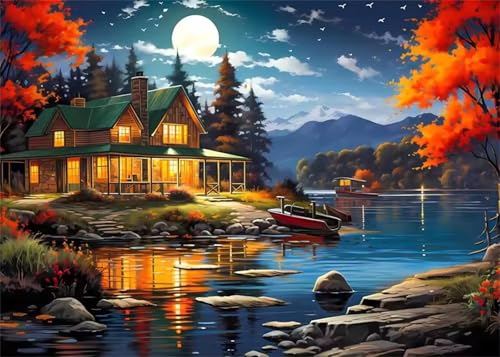 Puzzle 2000 Teile für Erwachsene Seehütte Impossible Game Pädagogisches Spiel Herausforderndes Rätsel 2000 Teile Puzzles 100 x 70 cm Puzzle 2000 Teile für Erwachsene Seehütte Impossible Game Pädagogisches Spiel Herausforderndes Rätsel 2000 Teile Puzzles 100 x 70 cm von Jiian