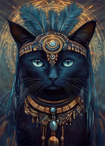 Puzzle 2000 Teile für Erwachsene Tier Katze Federn Impossible Game Pädagogisches Spiel Herausforderndes Rätsel 2000 Teile Puzzles 100 x 70 cm von Jiian