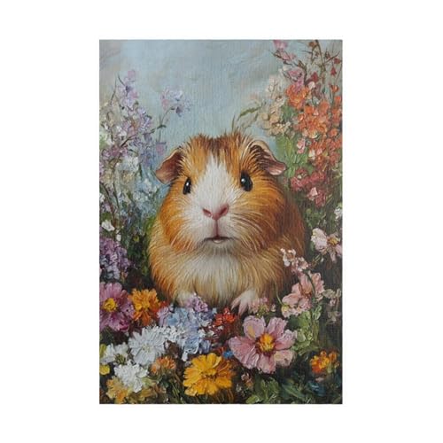 Puzzle 300 Teile, Aquarell Hamsterblume Puzzle für Erwachsene 38 x 26 cm Herausforderndes Rätsel Puzzlespiele für Die Ganze Familie Geschenke für Frauen Männer Puzzles 300 Puzzle 300 Teile, Aquarell Hamsterblume Puzzle für Erwachsene 38 x 26 cm Herausforderndes Rätsel Puzzlespiele für Die Ganze Familie Geschenke für Frauen Männer Puzzles 300 von Jiian