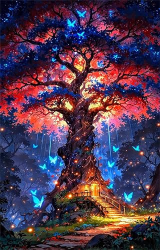 Puzzle 300 Teile, Baum des Lebens Schmetterlinge Puzzle für Erwachsene 38 x 26 cm Herausforderndes Rätsel Puzzlespiele für Die Ganze Familie Geschenke für Frauen Männer Puzzles 300 von Jiian