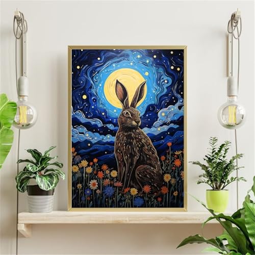 Puzzle 300 Teile, Mond Kaninchen Blume Puzzle für Erwachsene 38 x 26 cm Herausforderndes Rätsel Puzzlespiele für Die Ganze Familie Geschenke für Frauen Männer Puzzles 300 Puzzle 300 Teile, Mond Kaninchen Blume Puzzle für Erwachsene 38 x 26 cm Herausforderndes Rätsel Puzzlespiele für Die Ganze Familie Geschenke für Frauen Männer Puzzles 300 von Jiian