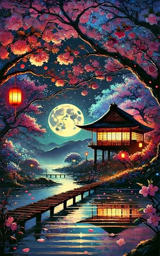 Puzzle 300 Teile, Mondblumensee Puzzle für Erwachsene 38 x 26 cm Herausforderndes Rätsel Puzzlespiele für Die Ganze Familie Geschenke für Frauen Männer Puzzles 300 von Jiian