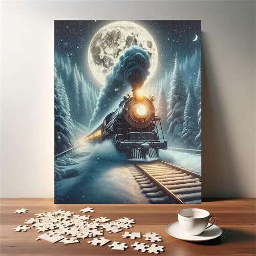 Puzzle 300 Teile, Mondzug Puzzle für Erwachsene 38 x 26 cm Herausforderndes Rätsel Puzzlespiele für Die Ganze Familie Geschenke für Frauen Männer Puzzles 300 Puzzle 300 Teile, Mondzug Puzzle für Erwachsene 38 x 26 cm Herausforderndes Rätsel Puzzlespiele für Die Ganze Familie Geschenke für Frauen Männer Puzzles 300 von Jiian