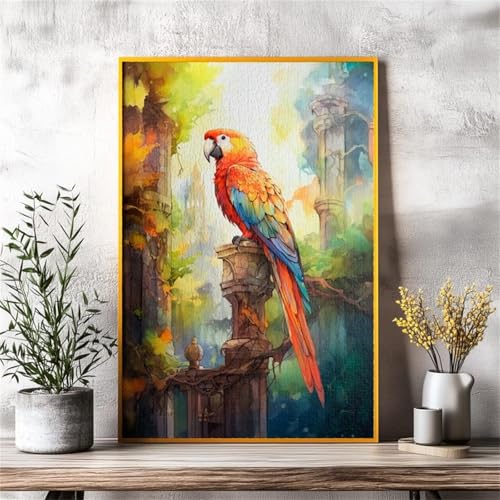Puzzle 300 Teile, Papageien Tiere Puzzle für Erwachsene 38 x 26 cm Herausforderndes Rätsel Puzzlespiele für Die Ganze Familie Geschenke für Frauen Männer Puzzles 300 von Jiian