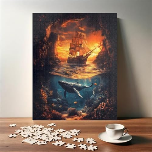 Puzzle 300 Teile, Segelboote Wale Puzzle für Erwachsene 38 x 26 cm Herausforderndes Rätsel Puzzlespiele für Die Ganze Familie Geschenke für Frauen Männer Puzzles 300 Puzzle 300 Teile, Segelboote Wale Puzzle für Erwachsene 38 x 26 cm Herausforderndes Rätsel Puzzlespiele für Die Ganze Familie Geschenke für Frauen Männer Puzzles 300 von Jiian