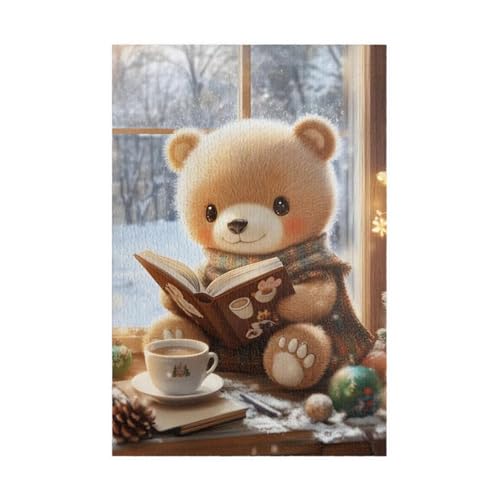 Puzzle 300 Teile, Tier Bär Puzzle für Erwachsene 38 x 26 cm Herausforderndes Rätsel Puzzlespiele für Die Ganze Familie Geschenke für Frauen Männer Puzzles 300 Puzzle 300 Teile, Tier Bär Puzzle für Erwachsene 38 x 26 cm Herausforderndes Rätsel Puzzlespiele für Die Ganze Familie Geschenke für Frauen Männer Puzzles 300 von Jiian