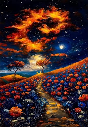 Puzzle 300 Teile Erwachsene Sternenhimmel Blumen 38 x 26 cm, Pädagogisches Spiel, Kreative Unterhaltung, Spaß, Klassisches Puzzle für Erwachsene Puzzle 300 Puzzle 300 Teile Erwachsene Sternenhimmel Blumen 38 x 26 cm, Pädagogisches Spiel, Kreative Unterhaltung, Spaß, Klassisches Puzzle für Erwachsene Puzzle 300 von Jiian