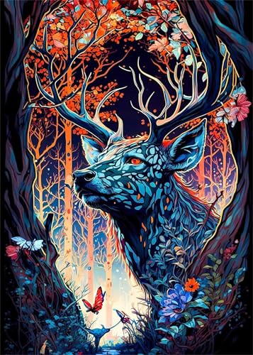 Puzzle 300 Teile für Erwachsene Baumtiere Hirsch Impossible Game Pädagogisches Spiel Herausforderndes Rätsel 300 Teile Puzzles 40 x 28 cm Puzzle 300 Teile für Erwachsene Baumtiere Hirsch Impossible Game Pädagogisches Spiel Herausforderndes Rätsel 300 Teile Puzzles 40 x 28 cm von Jiian