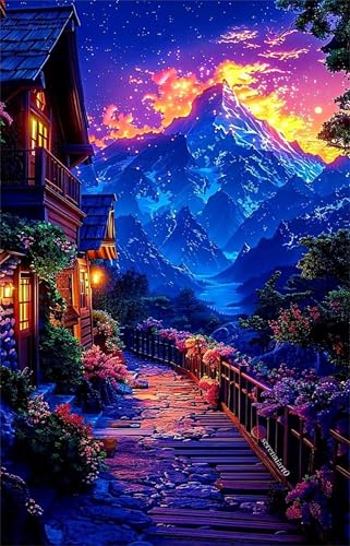 Puzzle 300 Teile für Erwachsene Bergstraße Impossible Game Pädagogisches Spiel Herausforderndes Rätsel 300 Teile Puzzles 40 x 28 cm von Jiian