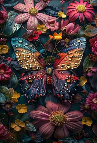 Puzzle 300 Teile für Erwachsene Schmetterlingsblumen Impossible Game Pädagogisches Spiel Herausforderndes Rätsel 300 Teile Puzzles 40 x 28 cm Puzzle 300 Teile für Erwachsene Schmetterlingsblumen Impossible Game Pädagogisches Spiel Herausforderndes Rätsel 300 Teile Puzzles 40 x 28 cm von Jiian