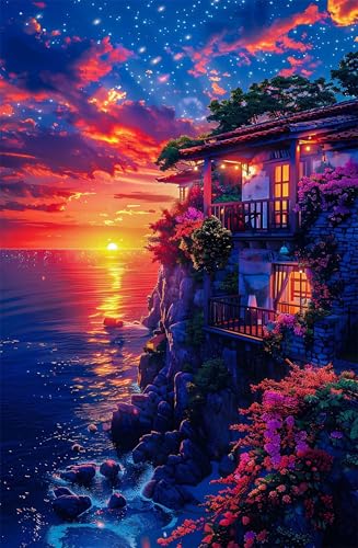 Puzzle 300 Teile für Erwachsene Sonnenuntergang Landschaft Impossible Game Pädagogisches Spiel Herausforderndes Rätsel 300 Teile Puzzles 40 x 28 cm Puzzle 300 Teile für Erwachsene Sonnenuntergang Landschaft Impossible Game Pädagogisches Spiel Herausforderndes Rätsel 300 Teile Puzzles 40 x 28 cm von Jiian
