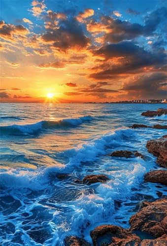 Puzzle 300 Teile für Erwachsene Sonnenuntergangs Wellen Impossible Game Pädagogisches Spiel Herausforderndes Rätsel 300 Teile Puzzles 40 x 28 cm Puzzle 300 Teile für Erwachsene Sonnenuntergangs Wellen Impossible Game Pädagogisches Spiel Herausforderndes Rätsel 300 Teile Puzzles 40 x 28 cm von Jiian
