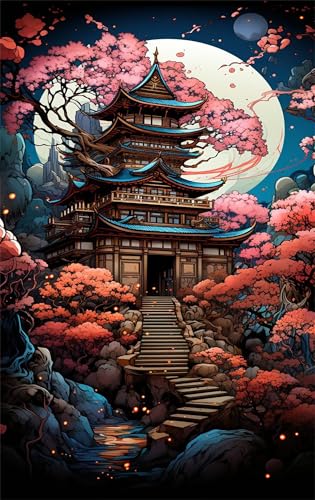 Puzzle 300 Teile für Erwachsene Turmlandschaft Impossible Game Pädagogisches Spiel Herausforderndes Rätsel 300 Teile Puzzles 40 x 28 cm von Jiian