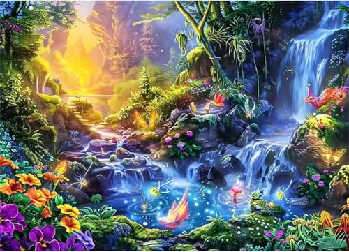 Puzzle 300 Teile für Erwachsene Wasserfall Fluss Blumen Impossible Game Pädagogisches Spiel Herausforderndes Rätsel 300 Teile Puzzles 40 x 28 cm Puzzle 300 Teile für Erwachsene Wasserfall Fluss Blumen Impossible Game Pädagogisches Spiel Herausforderndes Rätsel 300 Teile Puzzles 40 x 28 cm von Jiian