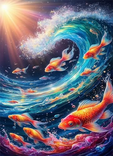 Puzzle 300 Teile für Erwachsene Wellenfische Impossible Game Pädagogisches Spiel Herausforderndes Rätsel 300 Teile Puzzles 40 x 28 cm Puzzle 300 Teile für Erwachsene Wellenfische Impossible Game Pädagogisches Spiel Herausforderndes Rätsel 300 Teile Puzzles 40 x 28 cm von Jiian