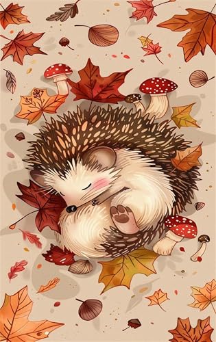 Puzzle 500 Teile, Cartoon Igel Puzzle für Erwachsene 52 x 38 cm Herausforderndes Rätsel Puzzlespiele für Die Ganze Familie Geschenke für Frauen Männer Puzzles 500 von Jiian