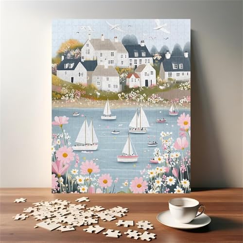 Puzzle 500 Teile, Cartoon Landschaft Puzzle für Erwachsene 52 x 38 cm Herausforderndes Rätsel Puzzlespiele für Die Ganze Familie Geschenke für Frauen Männer Puzzles 500 Puzzle 500 Teile, Cartoon Landschaft Puzzle für Erwachsene 52 x 38 cm Herausforderndes Rätsel Puzzlespiele für Die Ganze Familie Geschenke für Frauen Männer Puzzles 500 von Jiian