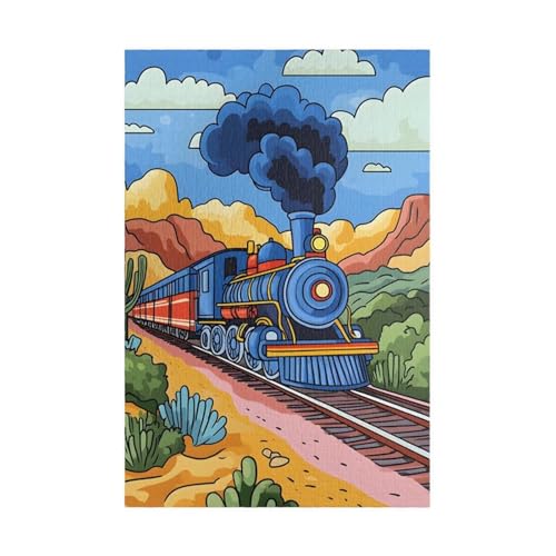 Puzzle 500 Teile, Cartoon Zug Puzzle für Erwachsene 52 x 38 cm Herausforderndes Rätsel Puzzlespiele für Die Ganze Familie Geschenke für Frauen Männer Puzzles 500 Puzzle 500 Teile, Cartoon Zug Puzzle für Erwachsene 52 x 38 cm Herausforderndes Rätsel Puzzlespiele für Die Ganze Familie Geschenke für Frauen Männer Puzzles 500 von Jiian