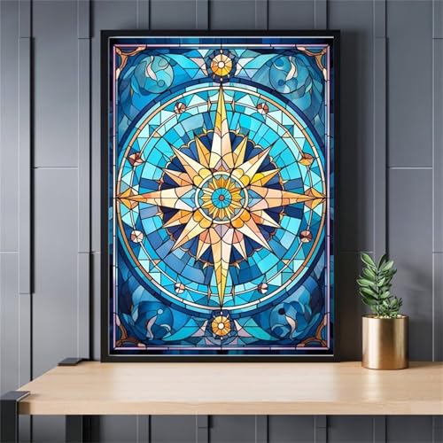 Puzzle 500 Teile, Kompass Aus Buntglas Puzzle für Erwachsene 52 x 38 cm Herausforderndes Rätsel Puzzlespiele für Die Ganze Familie Geschenke für Frauen Männer Puzzles 500 Puzzle 500 Teile, Kompass Aus Buntglas Puzzle für Erwachsene 52 x 38 cm Herausforderndes Rätsel Puzzlespiele für Die Ganze Familie Geschenke für Frauen Männer Puzzles 500 von Jiian