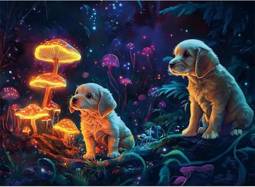 Puzzle 500 Teile, Pilz Tier Hund Puzzle für Erwachsene 52 x 38 cm Herausforderndes Rätsel Puzzlespiele für Die Ganze Familie Geschenke für Frauen Männer Puzzles 500 Puzzle 500 Teile, Pilz Tier Hund Puzzle für Erwachsene 52 x 38 cm Herausforderndes Rätsel Puzzlespiele für Die Ganze Familie Geschenke für Frauen Männer Puzzles 500 von Jiian