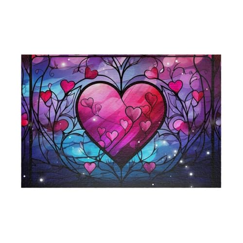 Puzzle 500 Teile, Rosa Herz Puzzle für Erwachsene 52 x 38 cm Herausforderndes Rätsel Puzzlespiele für Die Ganze Familie Geschenke für Frauen Männer Puzzles 500 Puzzle 500 Teile, Rosa Herz Puzzle für Erwachsene 52 x 38 cm Herausforderndes Rätsel Puzzlespiele für Die Ganze Familie Geschenke für Frauen Männer Puzzles 500 von Jiian