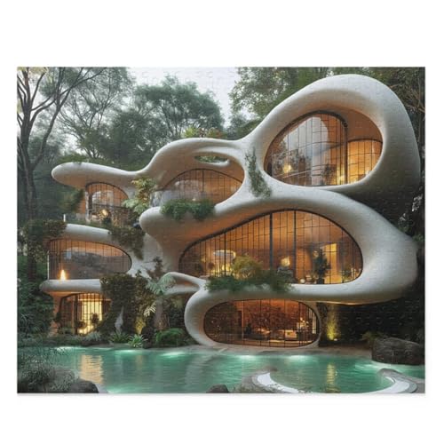Puzzle 500 Teile, Schloss Puzzle für Erwachsene 52 x 38 cm Herausforderndes Rätsel Puzzlespiele für Die Ganze Familie Geschenke für Frauen Männer Puzzles 500 von Jiian