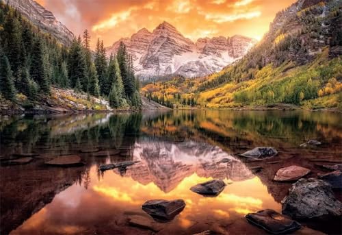 Puzzle 500 Teile, See Wald Berge Puzzle für Erwachsene 52 x 38 cm Herausforderndes Rätsel Puzzlespiele für Die Ganze Familie Geschenke für Frauen Männer Puzzles 500 Puzzle 500 Teile, See Wald Berge Puzzle für Erwachsene 52 x 38 cm Herausforderndes Rätsel Puzzlespiele für Die Ganze Familie Geschenke für Frauen Männer Puzzles 500 von Jiian
