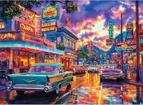 Puzzle 500 Teile, Straßenszenen Puzzle für Erwachsene 52 x 38 cm Herausforderndes Rätsel Puzzlespiele für Die Ganze Familie Geschenke für Frauen Männer Puzzles 500 Puzzle 500 Teile, Straßenszenen Puzzle für Erwachsene 52 x 38 cm Herausforderndes Rätsel Puzzlespiele für Die Ganze Familie Geschenke für Frauen Männer Puzzles 500 von Jiian