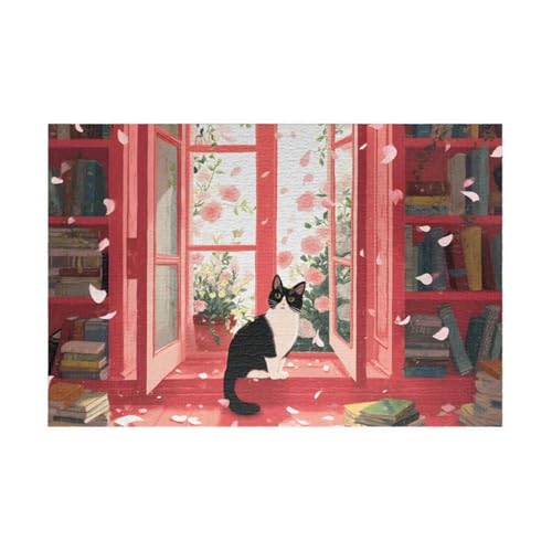 Puzzle 500 Teile, Tier Katze Blume Puzzle für Erwachsene 52 x 38 cm Herausforderndes Rätsel Puzzlespiele für Die Ganze Familie Geschenke für Frauen Männer Puzzles 500 Puzzle 500 Teile, Tier Katze Blume Puzzle für Erwachsene 52 x 38 cm Herausforderndes Rätsel Puzzlespiele für Die Ganze Familie Geschenke für Frauen Männer Puzzles 500 von Jiian
