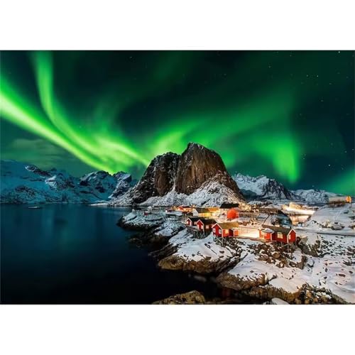 Puzzle 500 Teile Erwachsene Aurora Gebirge 52 x 38 cm, Pädagogisches Spiel, Kreative Unterhaltung, Spaß, Klassisches Puzzle für Erwachsene Puzzle 500 Puzzle 500 Teile Erwachsene Aurora Gebirge 52 x 38 cm, Pädagogisches Spiel, Kreative Unterhaltung, Spaß, Klassisches Puzzle für Erwachsene Puzzle 500 von Jiian