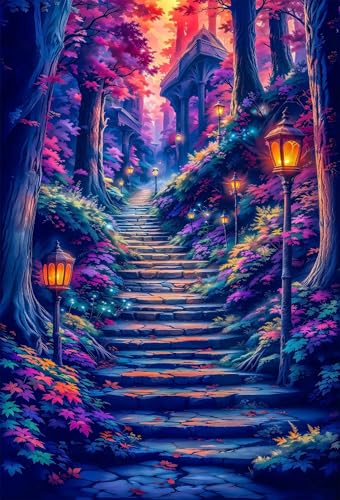 Puzzle 500 Teile Erwachsene Baumlandschaft 52 x 38 cm, Pädagogisches Spiel, Kreative Unterhaltung, Spaß, Klassisches Puzzle für Erwachsene Puzzle 500 von Jiian