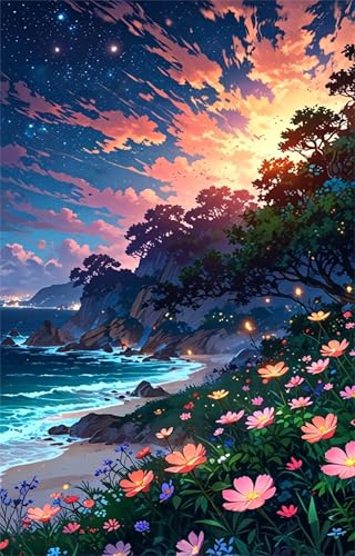 Puzzle 500 Teile Erwachsene Küstenblumen 52 x 38 cm, Pädagogisches Spiel, Kreative Unterhaltung, Spaß, Klassisches Puzzle für Erwachsene Puzzle 500 Puzzle 500 Teile Erwachsene Küstenblumen 52 x 38 cm, Pädagogisches Spiel, Kreative Unterhaltung, Spaß, Klassisches Puzzle für Erwachsene Puzzle 500 von Jiian