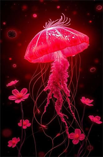 Puzzle 500 Teile Erwachsene Quallenrosa 52 x 38 cm, Pädagogisches Spiel, Kreative Unterhaltung, Spaß, Klassisches Puzzle für Erwachsene Puzzle 500 von Jiian