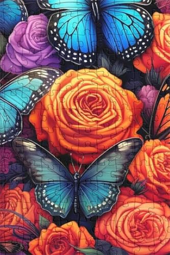 Puzzle 500 Teile Erwachsene Rosenschmetterling 52 x 38 cm, Pädagogisches Spiel, Kreative Unterhaltung, Spaß, Klassisches Puzzle für Erwachsene Puzzle 500 Puzzle 500 Teile Erwachsene Rosenschmetterling 52 x 38 cm, Pädagogisches Spiel, Kreative Unterhaltung, Spaß, Klassisches Puzzle für Erwachsene Puzzle 500 von Jiian