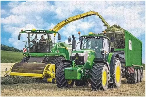 Puzzle 520 Teile für Erwachsene Mähdrescher Impossible Game Pädagogisches Spiel Herausforderndes Rätsel 520 Teile Puzzles 52 x 38 cm von Jiian